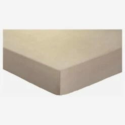 Habitat Drap Housse En Satin De Coton - 160 X 200 Cm - Taupe