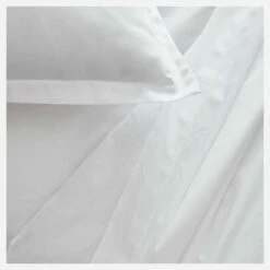 Habitat Drap Housse En Satin De Coton - 180 X 200 Cm - Blanc -meubles boutique drap housse en coton 180 x 200 cm blanc 2558367