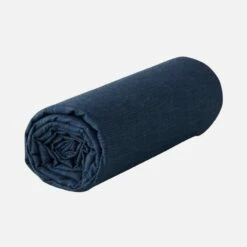 Habitat Drap Housse En Coton - 180 X 200 Cm - Bleu Nuit -meubles boutique drap housse en coton 180 x 200 cm bleu nuit 2559337 1