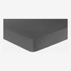 Habitat Drap Housse En Satin De Coton - 180 X 200 Cm - Gris -meubles boutique drap housse en coton 180 x 200 cm gris 1091855 1