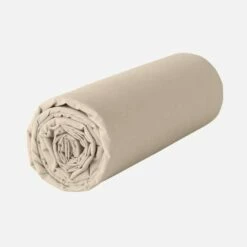 Habitat Drap Housse En Coton - 90 X 200 Cm - Beige -meubles boutique drap housse en coton 90 x 200 cm beige 2558443 1