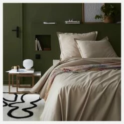 Habitat Drap Housse En Coton - 90 X 200 Cm - Beige -meubles boutique drap housse en coton 90 x 200 cm beige 2558445