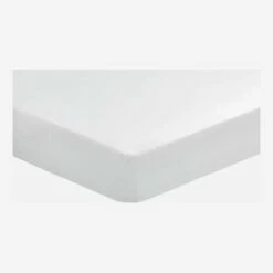 Habitat Drap Housse En Coton - 90 X 200 Cm - Blanc -meubles boutique drap housse en coton 90 x 200 cm blanc 1092267 1