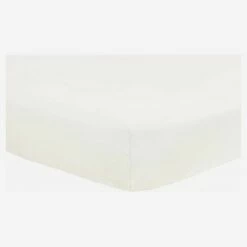 Habitat Drap Housse En Lin - 140 X 200 Cm - Blanc