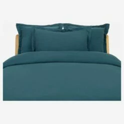 Habitat Drap Housse En Lin - 140 X 200 Cm - Vert -meubles boutique drap housse en lin 140 x 200 cm vert 1211239