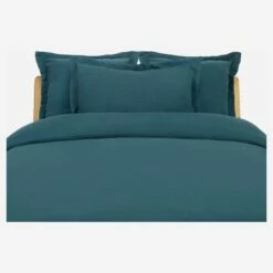 Habitat Drap Housse En Lin - 180 X 200 Cm - Vert -meubles boutique drap housse en lin 180 x 200 cm vert 1211247