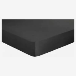 Habitat Drap Housse En Satin De Coton - 140 X 200 Cm - Gris