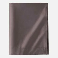 Habitat Drap En Satin De Coton - 270 X 300 Cm - Gris Foncé