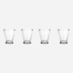 Habitat Lot De 4 Gobelets En Verre - 260 Ml - Couleur -meubles boutique elysee gobelet verre rf x4 2285811 1