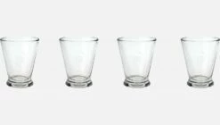 Habitat Lot De 4 Gobelets En Verre - 260 Ml - Couleur -meubles boutique elysee gobelet verre rf x4 2285811 2