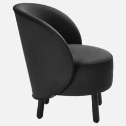 Habitat Fauteuil Crapaud En Velours - Gris Anthracite -meubles boutique fauteuil crapaud en velours gris anthracite 1225021