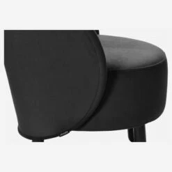 Habitat Fauteuil Crapaud En Velours - Gris Anthracite -meubles boutique fauteuil crapaud en velours gris anthracite 1225033