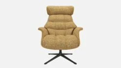 Habitat Fauteuil En Chêne Et Tissu Alba - Jaune Soleil - Pied Noir -meubles boutique fauteuil en chene et tissu alba jaune soleil pied noir 10274989 2