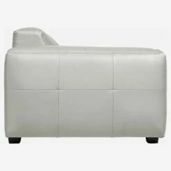 Habitat Fauteuil En Cuir Savoy - Blanc Albâtre -meubles boutique fauteuil en cuir savoy blanc 1251709