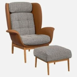 Habitat Fauteuil En Cuir Savoy Cognac Et Tissu Bellagio - Gris Nocturne 7 Habitat Fauteuil En Cuir Savoy Cognac Et Tissu Bellagio - Gris Nocturne -meubles boutique fauteuil en cuir savoy cognac et tissu bellagio gris noir 1309821