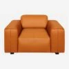 Habitat Fauteuil En Cuir Savoy - Marron Cognac