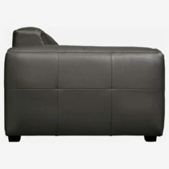 Habitat Fauteuil En Cuir Savoy - Gris Ardoise -meubles boutique fauteuil en cuir savoy gris anthracite 1251701