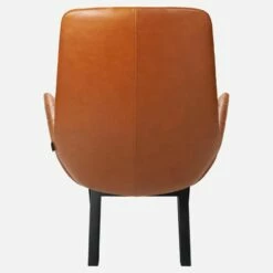 Habitat Fauteuil En Cuir Vintage Leather - Marron Cognac - Pieds Noirs -meubles boutique fauteuil en cuir vintage leather cognac pieds noirs 1237851