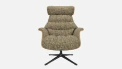 Habitat Fauteuil En Noyer Et Tissu Venezia - Vert Lichen - Pied Noir -meubles boutique fauteuil en noyer et tissu venezia vert lichen pied noir 10274149 2