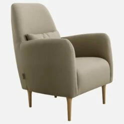 Habitat Fauteuil En Tissu - Beige - Pieds En Chêne 7 Habitat Fauteuil En Tissu - Beige - Pieds En Chêne -meubles boutique fauteuil en tissu beige pieds en chene 1093817
