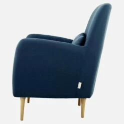 Habitat Fauteuil En Tissu - Bleu - Pieds En Chêne 8 Habitat Fauteuil En Tissu - Bleu - Pieds En Chêne -meubles boutique fauteuil en tissu bleu pieds en chene 1222295