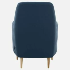 Habitat Fauteuil En Tissu - Bleu - Pieds En Chêne 9 Habitat Fauteuil En Tissu - Bleu - Pieds En Chêne -meubles boutique fauteuil en tissu bleu pieds en chene 1222299