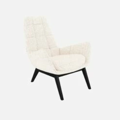 Habitat Fauteuil En Tissu Bormio - Blanc Albâtre - Pieds Noirs 9 Habitat Fauteuil En Tissu Bormio - Blanc Albâtre - Pieds Noirs -meubles boutique fauteuil en tissu bormio blanc albatre pieds noirs 10374401 1