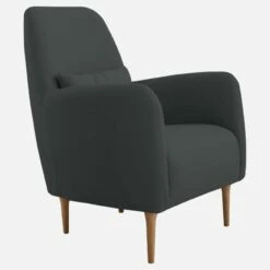 Habitat Fauteuil En Tissu - Gris Anthracite - Pieds En Chêne 7 Habitat Fauteuil En Tissu - Gris Anthracite - Pieds En Chêne -meubles boutique fauteuil en tissu gris anthracite pieds en chene 1093845