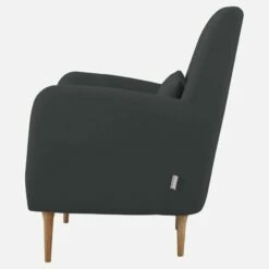 Habitat Fauteuil En Tissu - Gris Anthracite - Pieds En Chêne 8 Habitat Fauteuil En Tissu - Gris Anthracite - Pieds En Chêne -meubles boutique fauteuil en tissu gris anthracite pieds en chene 1222351