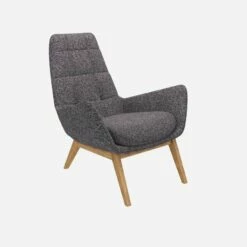 Habitat Fauteuil En Tissu Lucca - Bleu Zingué - Pieds Chêne 11 Habitat Fauteuil En Tissu Lucca - Bleu Zingué - Pieds Chêne -meubles boutique fauteuil en tissu lucca bleu zingue pieds chene 10275737 1