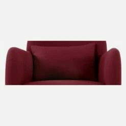 Habitat Fauteuil En Tissu - Rouge - Pieds Foncés -meubles boutique fauteuil en tissu rouge pieds fonces 1222471