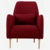 Habitat Fauteuil En Tissu - Rouge