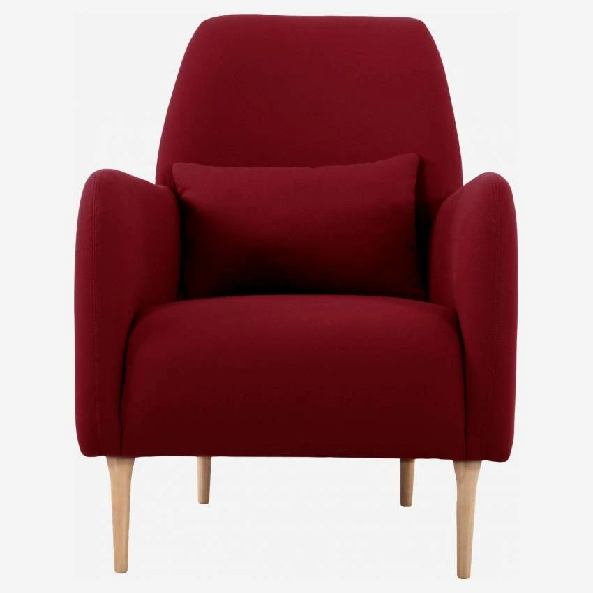 Habitat Fauteuil En Tissu - Rouge 1 Habitat Fauteuil En Tissu - Rouge