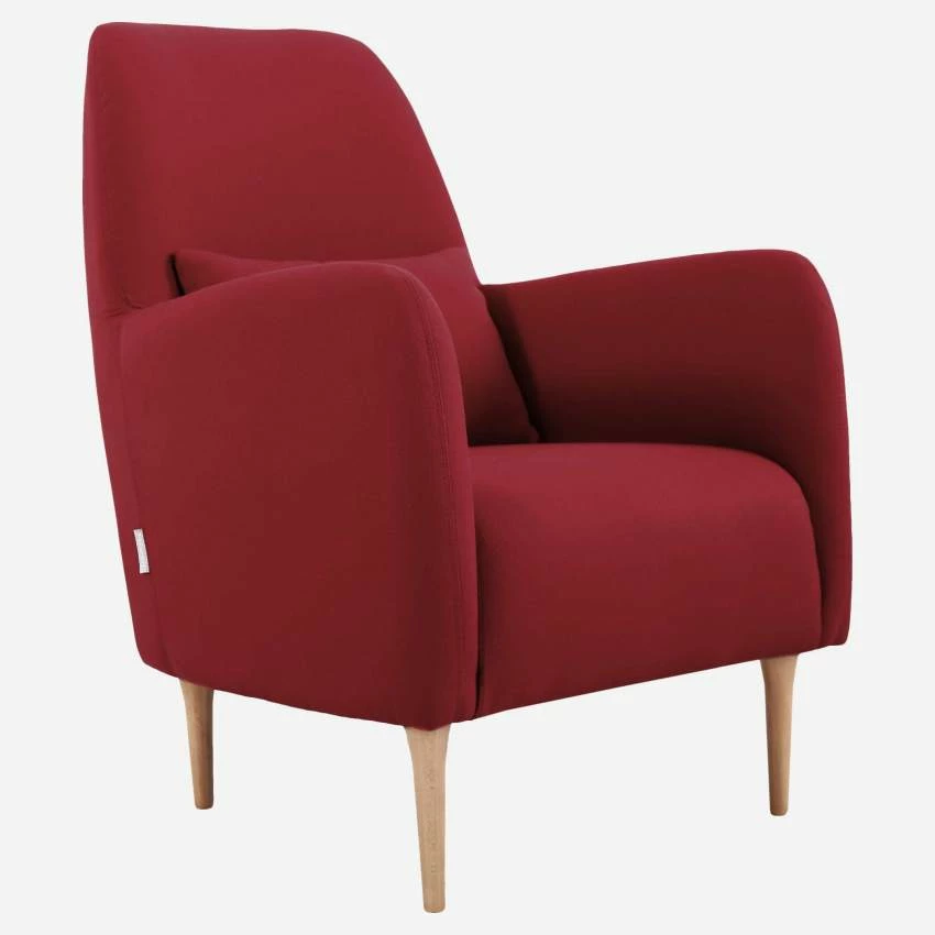 Habitat Fauteuil En Tissu - Rouge 2 Habitat Fauteuil En Tissu - Rouge – Image 2