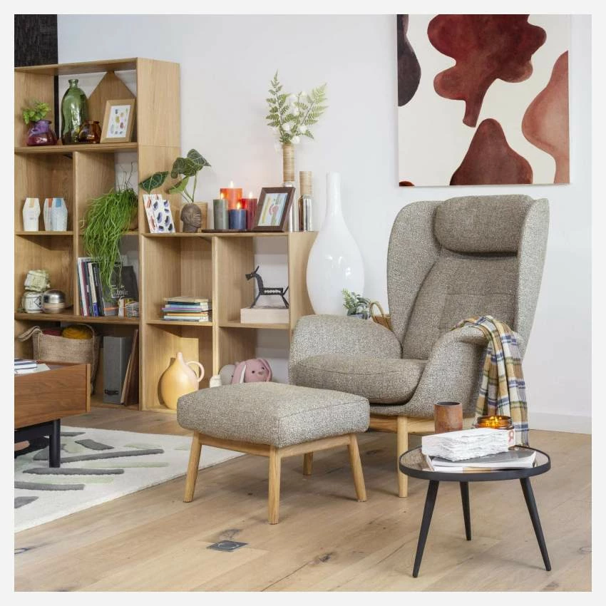 Habitat Fauteuil En Tissu Venezia - Vert Lichen 3 Habitat Fauteuil En Tissu Venezia - Vert Lichen – Image 3