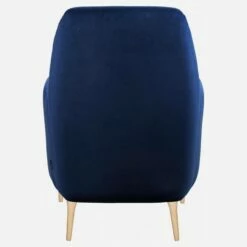 Habitat Fauteuil En Velours - Bleu Marine -meubles boutique fauteuil en velours bleu marine 1237047