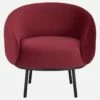 Habitat Fauteuil En Velours - Bordeaux - Design By Adrien Carvès