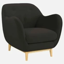 Habitat Fauteuil En Velours Gris - Design By Adrien Carvès -meubles boutique fauteuil en velours gris design by adrien carves 1098497