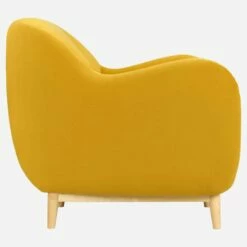 Habitat Fauteuil En Velours Jaune Moutarde - Design By Adrien Carvès -meubles boutique fauteuil en velours jaune moutarde design by adrien carves 1238675