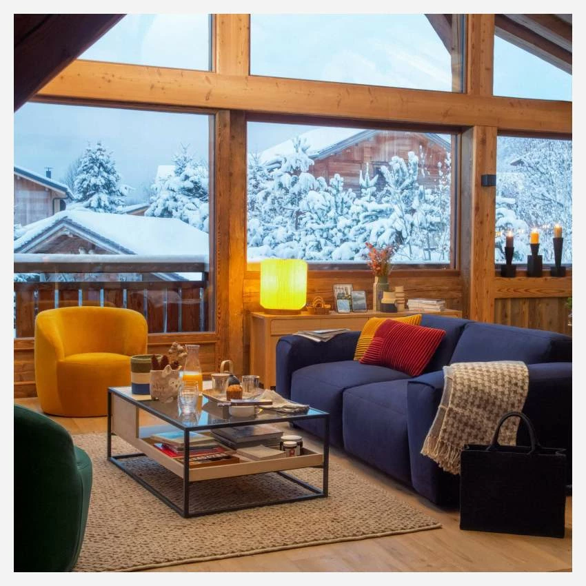 Habitat Fauteuil En Velours - Jaune Moutarde 5 Habitat Fauteuil En Velours - Jaune Moutarde – Image 5