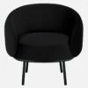 Habitat Fauteuil En Velours - Noir - Design By Adrien Carvès