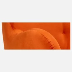 Habitat Fauteuil En Velours - Orange - Design By Adrien Carvès -meubles boutique fauteuil en velours orange design by adrien carves 1254409