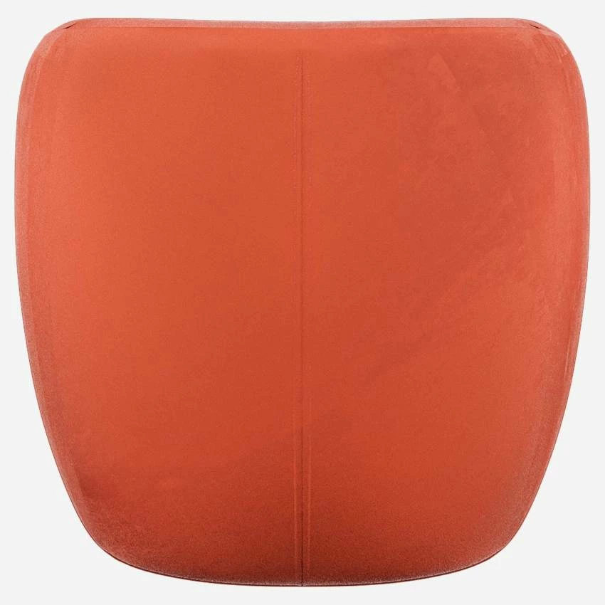 Habitat Fauteuil En Velours - Orange 3 Habitat Fauteuil En Velours - Orange – Image 3