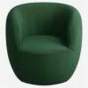 Habitat Fauteuil En Velours - Vert