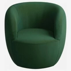 Habitat Fauteuil En Velours - Vert