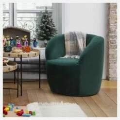 Habitat Fauteuil En Velours - Vert -meubles boutique fauteuil en velours vert 1336755