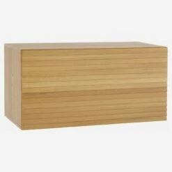 Habitat Grand Caisson De Rangement Modulaire à Lattes - Bois Naturel - Design By James Patterson