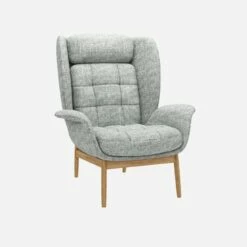 Habitat Fauteuil En Tissu Alba - Gris Brume -meubles boutique herve fauteuil alba gris 10272087 1