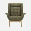 Habitat Fauteuil En Tissu Alba - Vert Orage