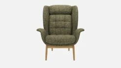 Habitat Fauteuil En Tissu Alba - Vert Orage -meubles boutique herve fauteuil alba vert 10272099 2